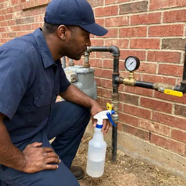 Local gas line repair by HFN Plumbing, Charlotte, NC