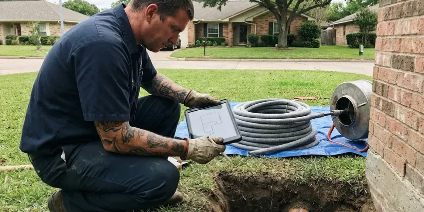 HFN Plumbing technician providing pipe repair in Charlotte
