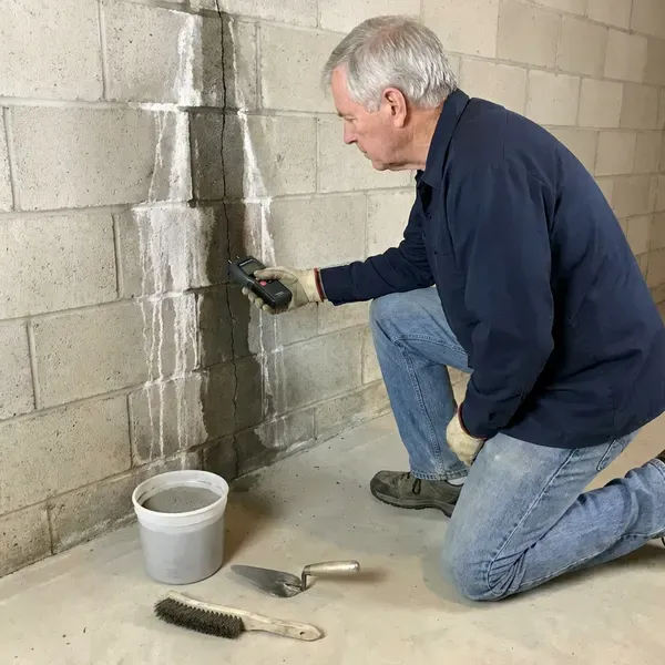 HFN Plumbing technician providing walls waterproofing in Charlotte, NC